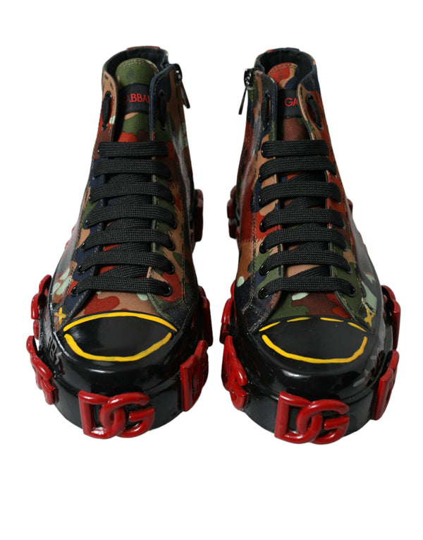 Multicolor Camouflage High Top Turnschuhe Schuhe