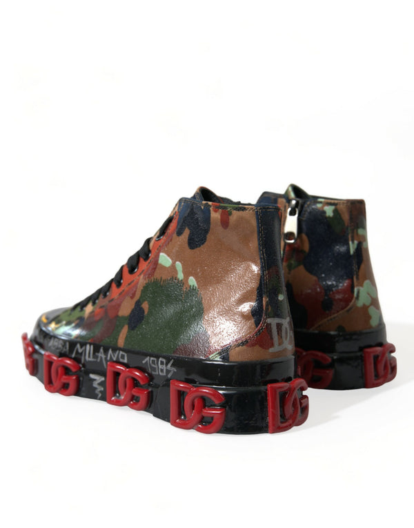 Multicolor Camouflage High Top Turnschuhe Schuhe
