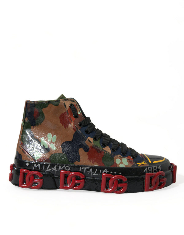 Multicolor Camouflage High Top Turnschuhe Schuhe