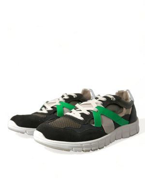 Multicolor Leder Wildleder Low Top Sneakers Schuhe