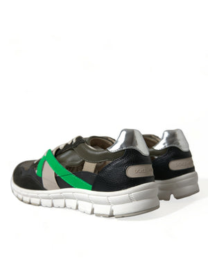Multicolor Leder Wildleder Low Top Sneakers Schuhe