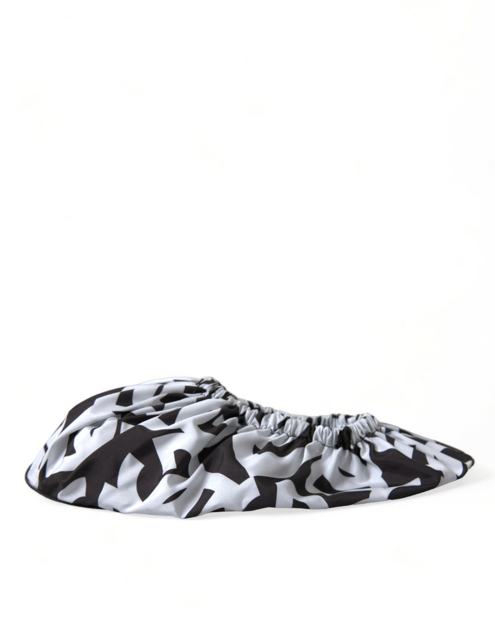 Weiß Logo Print Nylon Slip On Flats Schuhe