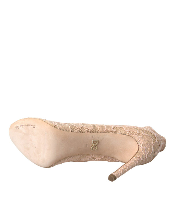Beige Stretch Taormina Schnürstiefel Schuhe