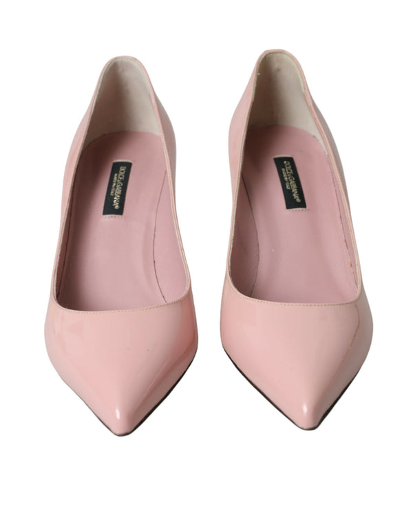 Hellrosa Lackleder Heels Pumps Schuhe