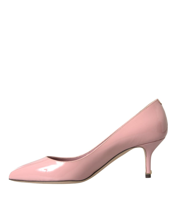 Hellrosa Lackleder Heels Pumps Schuhe