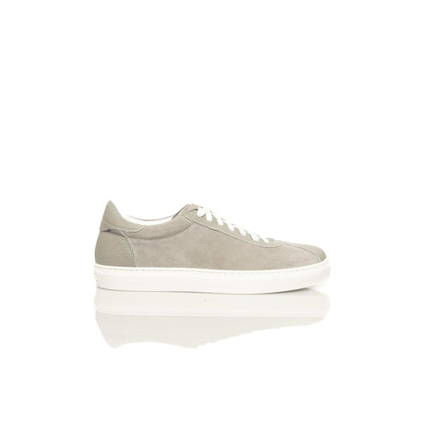 Graue Herren-Sneaker aus Kuhfell