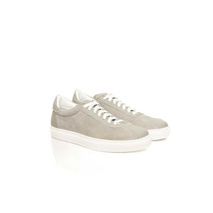 Graue Herren-Sneaker aus Kuhfell