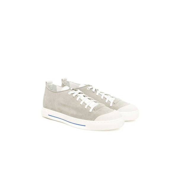 Graues Rindsleder Herren Sneaker