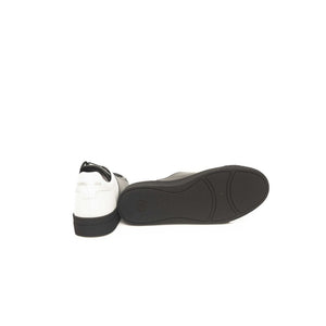 Schwarzes Rindsleder Herren Sneaker