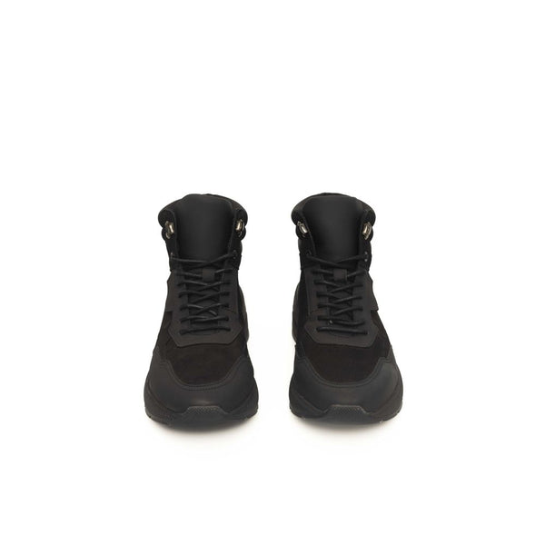 Schwarze Herren-Sneaker aus Rindsleder