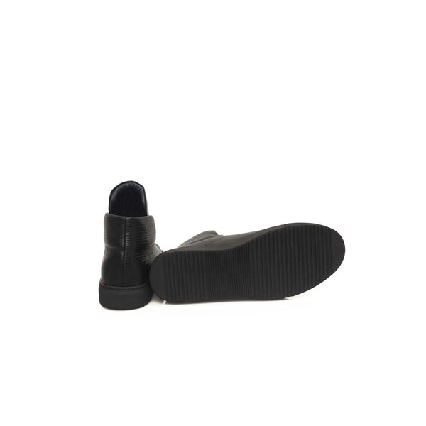 Schwarzes Kalbsleder Herren Sneaker