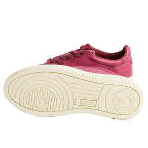 Fuchsia Ziegenleder Damen Sneaker