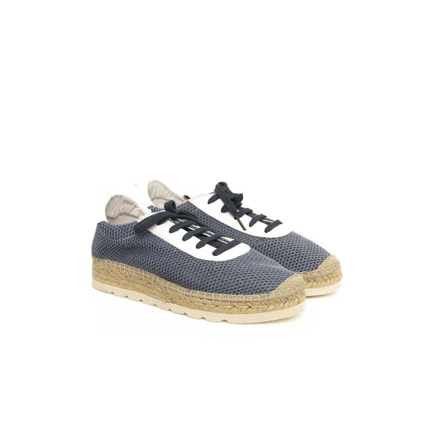 Blaues Kalbsleder Herren Sneaker