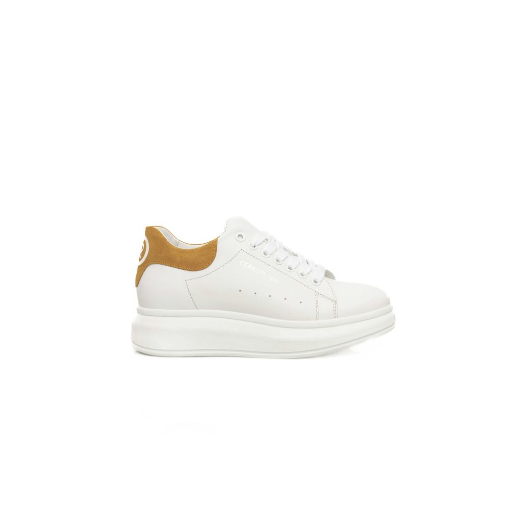 Weiße Leder-Damen-Sneaker
