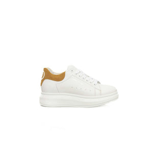Weiße Leder-Damen-Sneaker