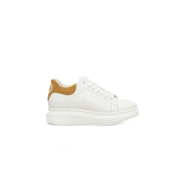 Weiße Leder-Damen-Sneaker