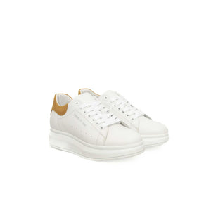 Weiße Leder-Damen-Sneaker