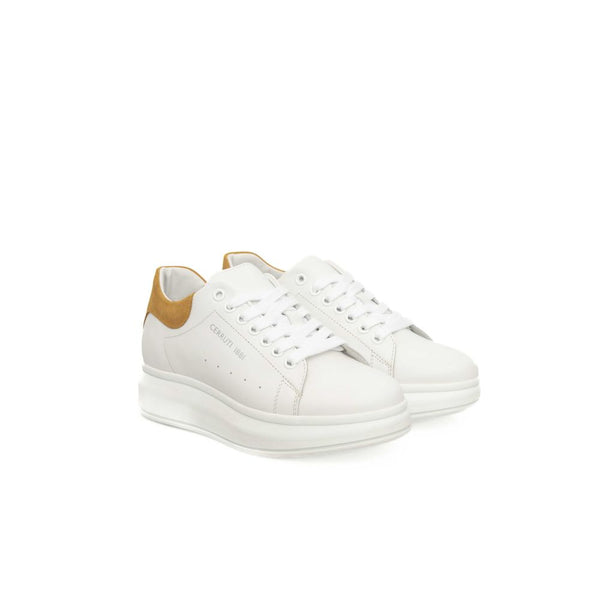 Weiße Leder-Damen-Sneaker