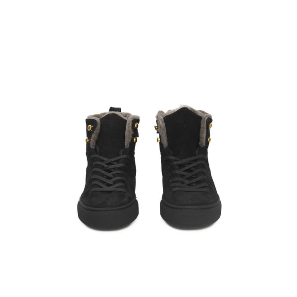 Schwarzer Damen-Sneaker aus Rindsleder