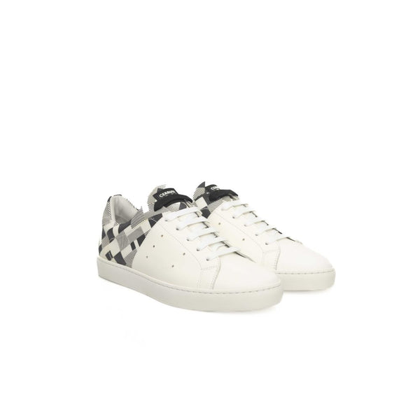 Weißes Kalbsleder Herren Sneaker