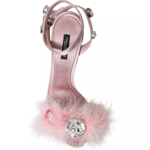 Rosa Türkei Feder verschönert Sandalen Schuhe