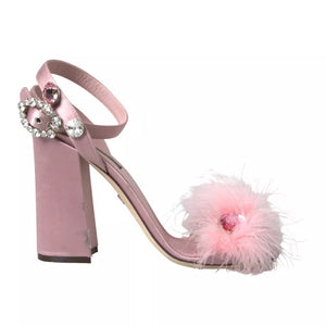 Rosa Türkei Feder verschönert Sandalen Schuhe