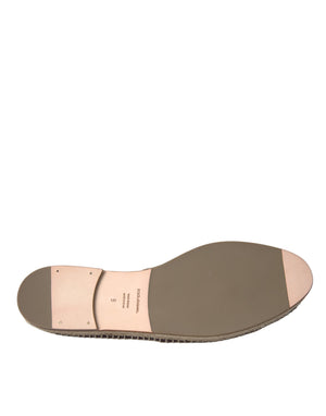 Braun Buffalo Leder Espadrille Flats Schuhe