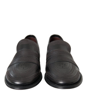 Schwarz Braun Leder Loafer Männer Kleid Schuhe