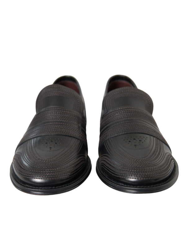 Schwarz Braun Leder Loafer Männer Kleid Schuhe