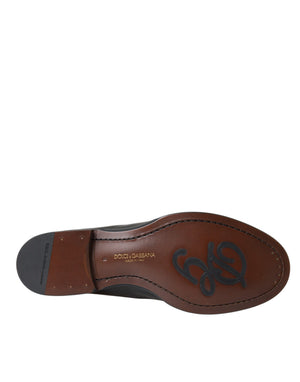 Schwarz Braun Leder Loafer Männer Kleid Schuhe