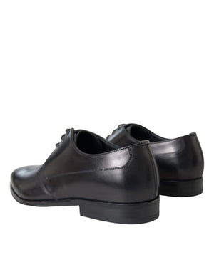 Schwarz Leder Derby Formal Kleid Männer Schuhe