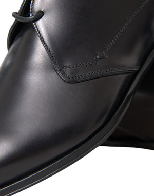 Schwarz Leder Derby Formal Kleid Männer Schuhe