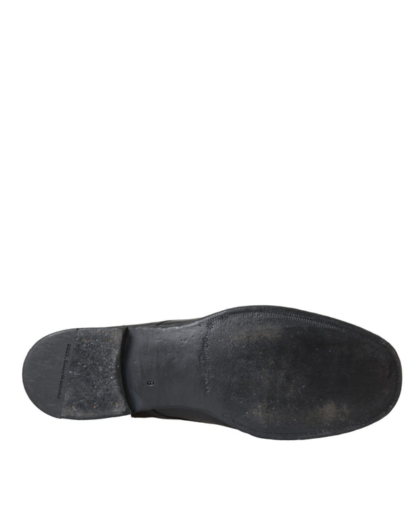 Schwarz Leder Derby Formal Kleid Männer Schuhe