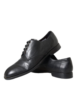 Schwarz Leder Derby Formal Kleid Männer Schuhe