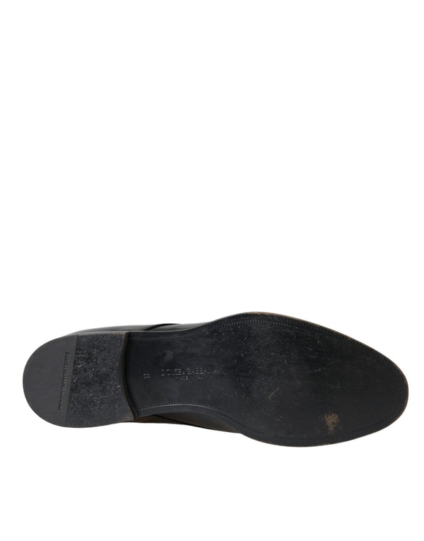Schwarze Lackleder Derby-Schuhe für formelle Anlässe