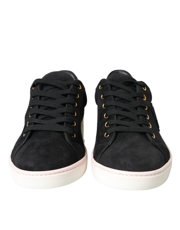Schwarz Wildleder Männer Low Top Sneakers Männer Schuhe
