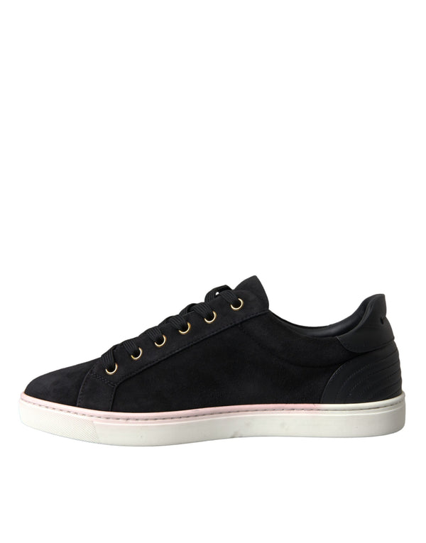 Schwarz Wildleder Männer Low Top Sneakers Männer Schuhe