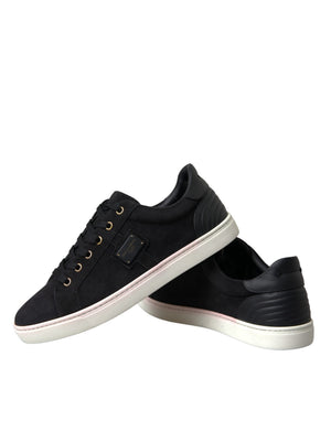 Schwarz Wildleder Männer Low Top Sneakers Männer Schuhe