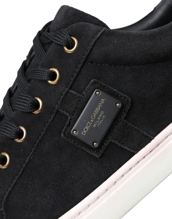 Schwarz Wildleder Männer Low Top Sneakers Männer Schuhe