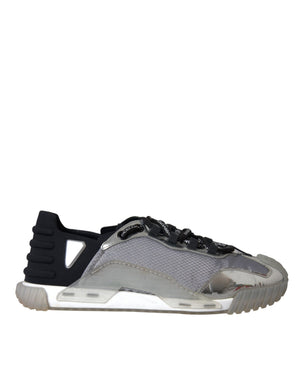 Silber Schwarz Nylon NS1 Low Top Sneakers Männer Schuhe