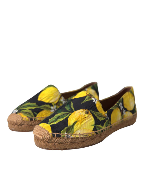 Multicolor Zitrone Slip On Espadrilles Schuhe