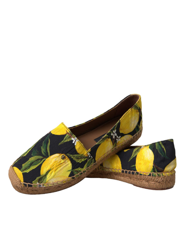 Multicolor Zitrone Slip On Espadrilles Schuhe