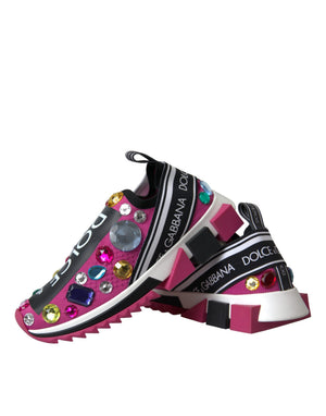 Rosa Sorrento Kristalle Turnschuhe Schuhe