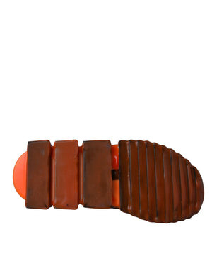 Schwarz Weiß Orange Slip On Sorrento Turnschuhe Schuhe