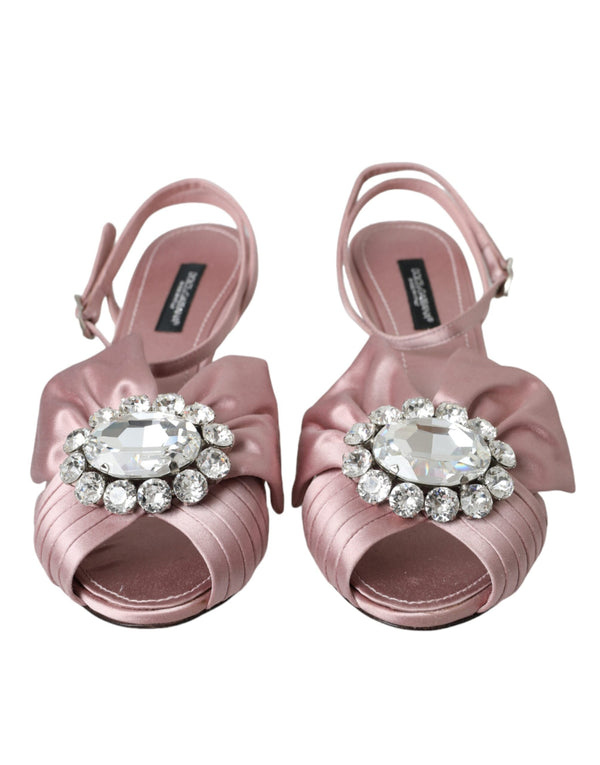 Rosa Keira Crystal Heels Sandalen Schuhe