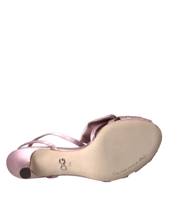 Rosa Keira Crystal Heels Sandalen Schuhe
