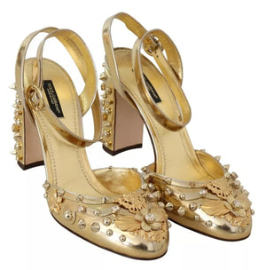 Gold Nieten Vally Slingback Sandalen Schuhe