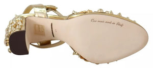 Gold Nieten Vally Slingback Sandalen Schuhe