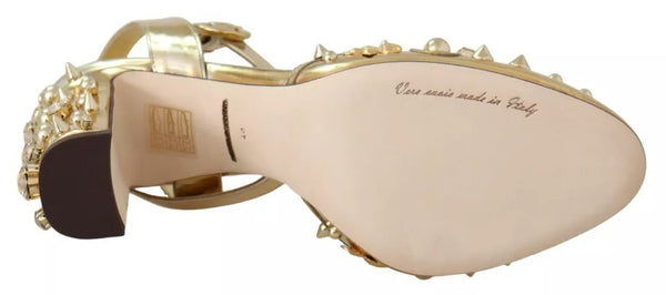 Gold Nieten Vally Slingback Sandalen Schuhe