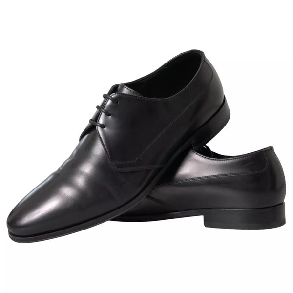 Schwarz Leder Derby Formal Kleid Männer Schuhe